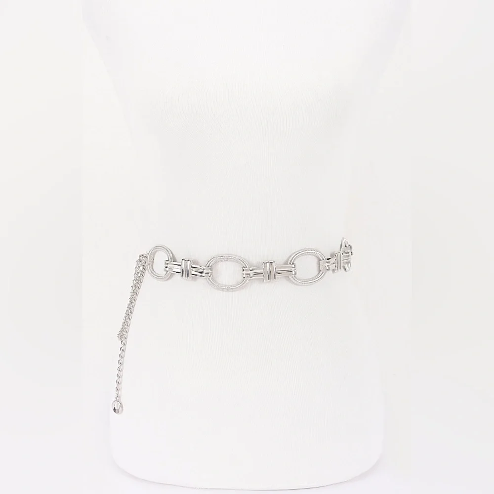 Gold or Silver Chain Link Statement Belt